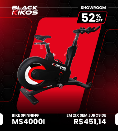 Bicicleta Spinning KIKOS MS4000i com 52% de desconto a vista ou em até 21 vezes sem juros